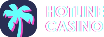 Hotline Casino – logo z neonową palmą